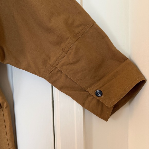 Vintage Trench style Cotton Chore Jacket Women Size Med: boho, heritage, utility - Picture 9 of 10